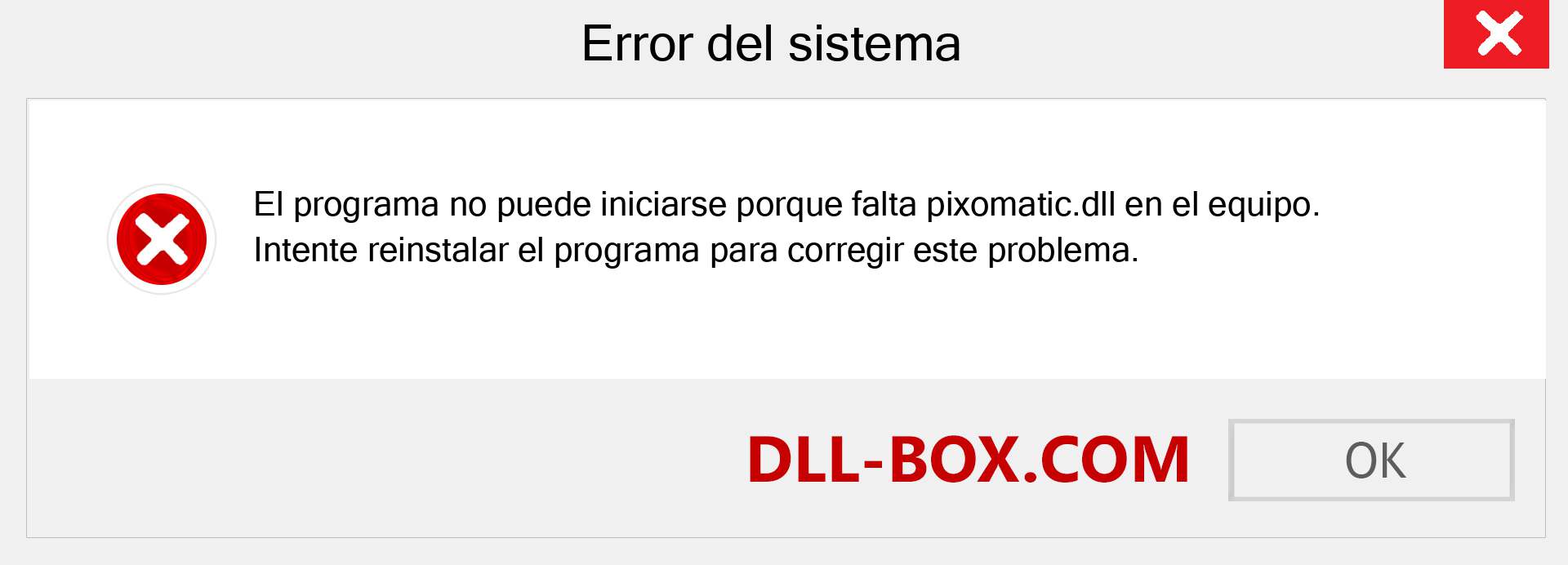 ¿Falta el archivo pixomatic.dll ?. Descargar para Windows 7, 8, 10 - Corregir pixomatic dll Missing Error en Windows, fotos, imágenes